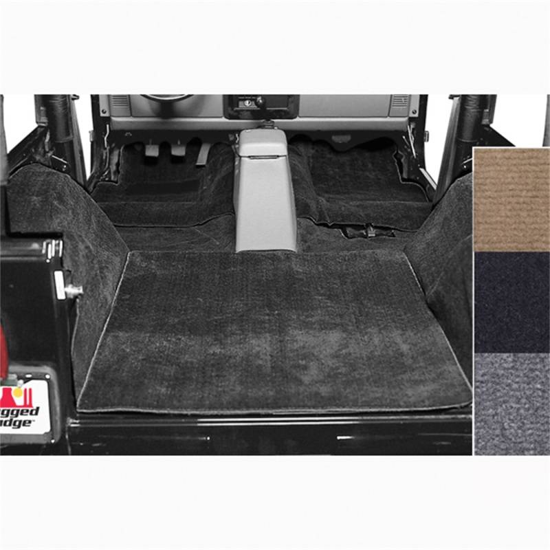 Rugged Ridge Deluxe Carpet Kit, Black; 76-95 Jeep CJ/Wrangler YJ 
