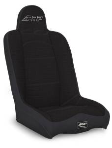 PRP Seats - PRP Daily Driver High Back Suspension Seat (Two Neck Slots) - All Black - A140110-50