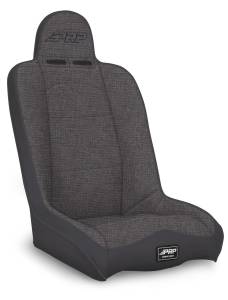 PRP Seats - PRP Daily Driver High Back Suspension Seat (Two Neck Slots) - All Grey - A140110-54