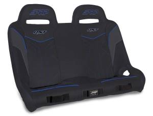 PRP Seats - PRP Polaris RZR XP4 1000/XP4 Turbo/XP4 Turbo S RST Rear Suspension Bench- Black/Blue - A4901-V