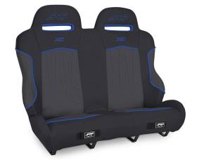 PRP Seats - PRP Polaris RZR PRO XP4/PRO R4/Turbo R4 XC Rear Suspension Bench Seat- Black/Blue - A79-PORXP-V