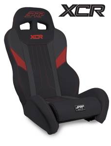 PRP Seats - PRP XCR Rear Suspension Seat, Black & Red - A8008-204