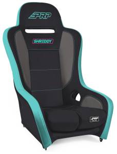 PRP Seats - PRP Shreddy Podium Suspension Seat - Black/Teal - SHRDYA9101-01