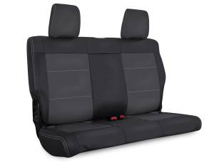 PRP Seats - PRP 07-10 Jeep Wrangler JK Rear Seat Covers/2 door - Black/Grey - B017-03