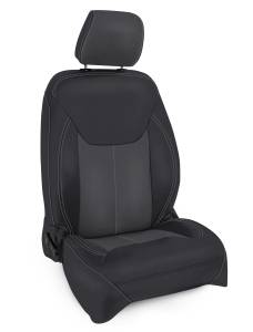 PRP Seats - PRP 13-18 Jeep Wrangler JK Front Seat Covers/2 door or 4 door (Pair) - Black/Grey - B022-03