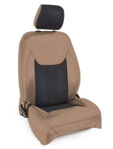 PRP Seats - PRP 13-18 Jeep Wrangler JK Front Seat Covers/2 door or 4 door (Pair) - Black/Tan - B022-04