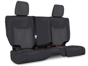 PRP Seats - PRP 13-18 Jeep Wrangler JKU Rear Seat Cover/4 door - Black/Grey - B024-03