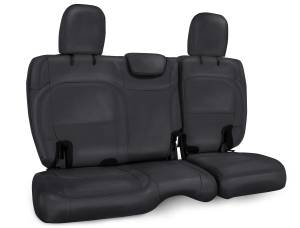 PRP Seats - PRP 2018+ Jeep Wrangler JLU/4 door Rear Bench Cover with Cloth Interior - All Black - B043-02