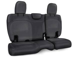 PRP Seats - PRP 2018+ Jeep Wrangler JLU/4 door Rear Bench Cover with Cloth Interior - Black/Grey - B043-03
