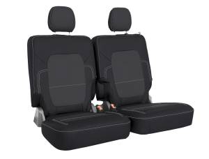 PRP Seats - PRP Rear Bench Covers for 2021+ Ford Bronco, 2 Door - Black and Grey - B059-03