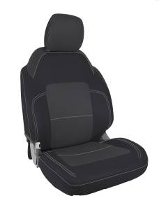 PRP Seats - PRP 2021+ Ford Bronco 4 Door Front Seat Covers (Pair) - Black & Grey - B060-03