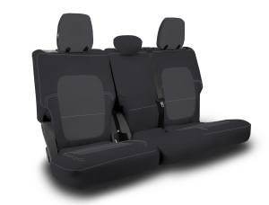 PRP Seats - PRP Rear Bench Covers for 2021+ Ford Bronco, 4 Door - Black and Grey - B061-03