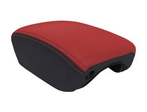 PRP Seats - PRP  2018+ Jeep Wrangler JL / Jeep Gladiator JT Center Console Cover - Black/Red - B103-05