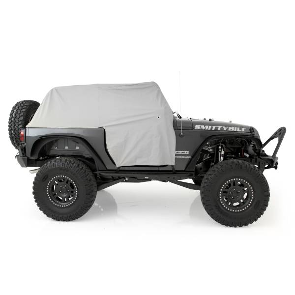 Smittybilt - Smittybilt Cab Cover Water Resistant w/Door Flaps Gray - 1068 - Image 1