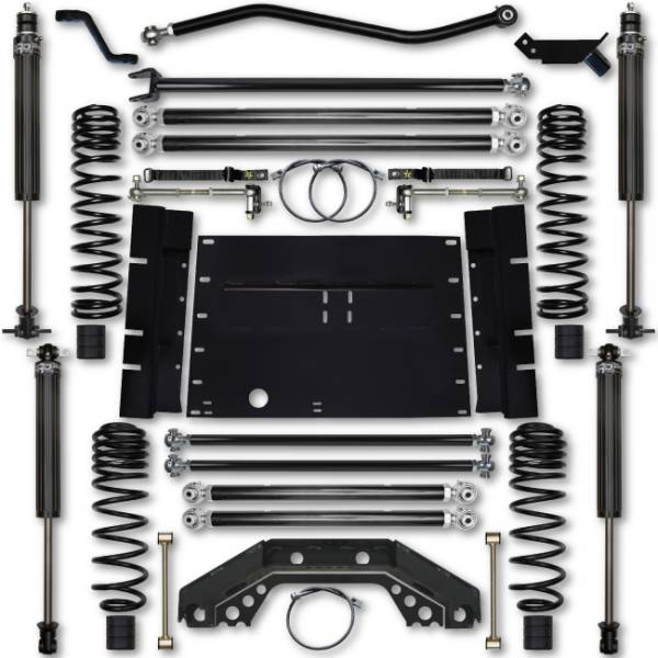 Rock Krawler - Rock Krawler TJ 3.5 Inch X Factor Stg 1 Long Arm Lift Kit w/ 2.25 RRD Shocks 97-02 Wrangler - Image 1