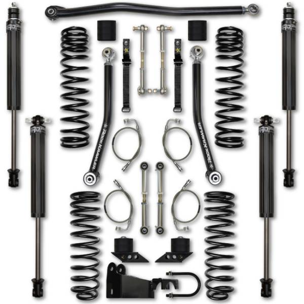 Rock Krawler - Rock Krawler JKU 2.5 Inch Flex System Lift Kit w/ Stg 1 Shocks 07-18 Wrangler 4 Dr - Image 1