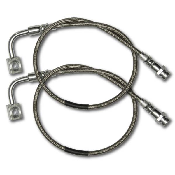 Rock Krawler - Rock Krawler JK Long Travel Stainless Steel Rear Brake Lines - Image 1