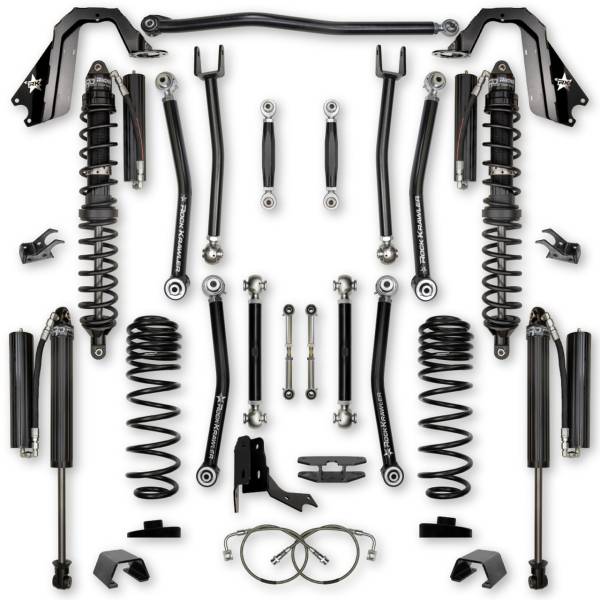 Rock Krawler - Gladiator Lift Kit 4.5 Inch X Factor No Limits Coil Over System For 20-Pres Jeep Gladiator Rock Krawler - Image 1