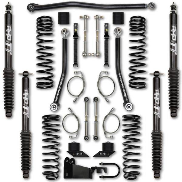 Rock Krawler - Rock Krawler JKU 2.5 Inch Flex System Lift Kit w/ Twin Tube Shocks 07-18 Wrangler 4 Dr - Image 1