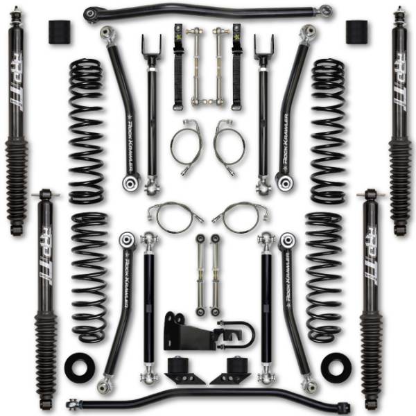 Rock Krawler - Rock Krawler JK 3.5 Inch X Factor Lift Kit w/ Twin Tube Shocks 07-18 Wrangler 2 Dr - Image 1