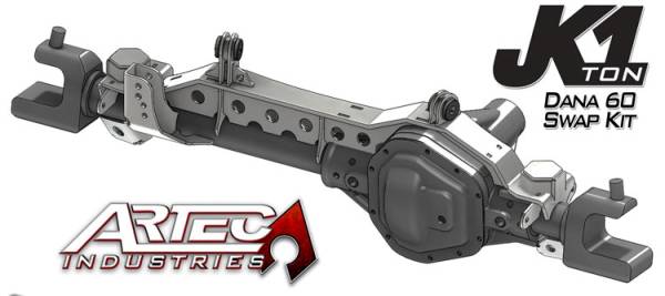 Artec Industries - Artec Industries JK 1 Ton Front Dana 60 Swap Kit W/Adjustable Truss Upper Link Mount Single - JK6013 - Image 1