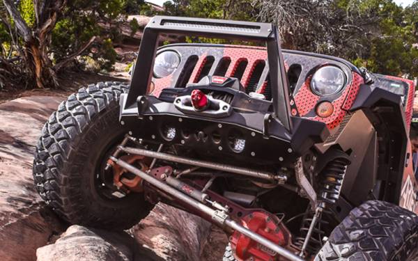 Artec Industries - Artec Industries Jeep JK Front Bumper Rock Guard 07-18 Wrangler JK Aluminum - JK2308 - Image 1