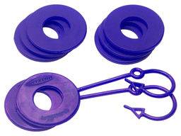 Daystar - Daystar D Ring Isolator Washer Locker Kit 2 Locking Washers and 6 Non-Locking Washers Purple Daystar - KU70061PR - Image 1