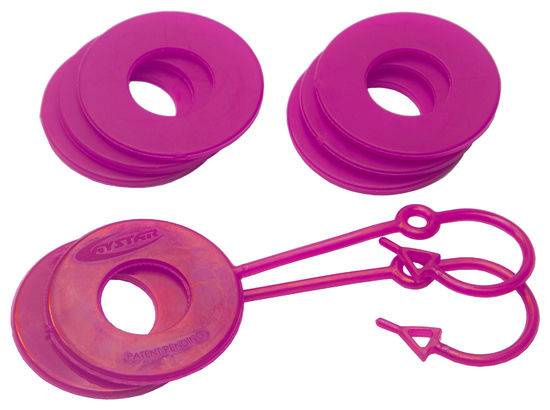 Daystar - Daystar D Ring Isolator Washer Locker Kit 2 Locking Washers and 6 Non-Locking Washers Florescent Pink Daystar - KU70061FP - Image 1