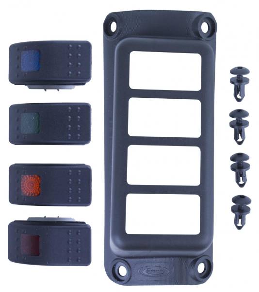 Daystar - Daystar 15-17 Jeep Renegade A-Pillar Switch Pod W/ Switches Daystar - KJ81001BK - Image 1