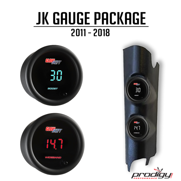 Prodigy Performance - Prodigy Performance JK Gauge Pod Package Dual Pod 12-18 Wrangler JK 18 Pack - PRO-JK2012-18-PACK-DUAL - Image 1