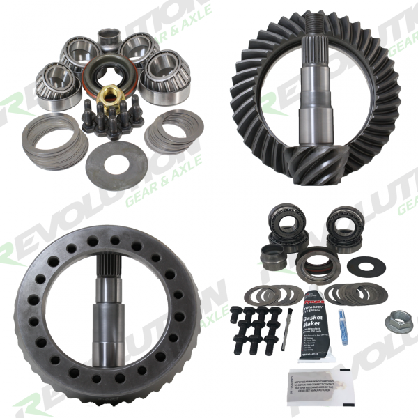 Revolution Gear and Axle - Revolution Gear and Axle Jeep TJ Rubicon 5.38 Ratio Gear Package (D44Thick-D44Thick) with Timken Bearings. Comes with D44 Thick Gears, no Carrier Change Needed - Rev-TJ-Rub-538 - Image 1