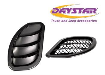 Daystar - Daystar 86-92 Jeep MJ Comanche Side Hood Vent Kit Black Pair Daystar - KJ71052BK - Image 1