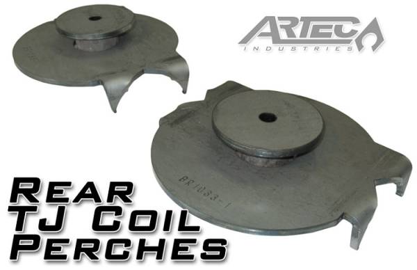 Artec Industries - Artec Industries Jeep TJ Rear Coil Perches And Retainers 97-06 Wrangler TJ Pair 3.5 Inch Axle Tube Diameter - BR1045 - Image 1