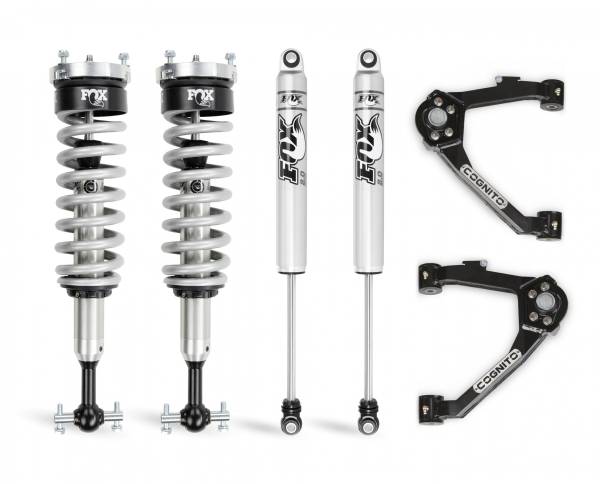 Cognito Motorsports Truck - Cognito 3-Inch Performance Leveling Kit With Fox 2.0 IFP Shocks for 14-18 Silverado/Sierra 1500 2WD/4WD With OEM Stamped Steel/Cast Aluminum Control Arms - 210-P0962 - Image 1