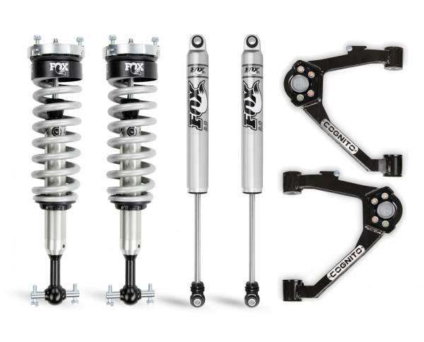 Cognito Motorsports Truck - Cognito 3-Inch Performance Leveling Kit With Fox 2.0 IFP Shocks for 07-18 Silverado/Sierra 1500 2WD/4WD With OEM Cast Steel Control Arms - 210-P0957 - Image 1
