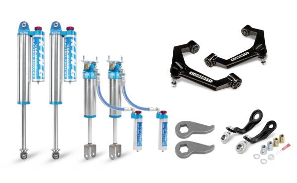 Cognito Motorsports Truck - Cognito 3-Inch Elite Leveling Kit with King 2.5 Reservoir Shocks For 11-19 Silverado Sierra 2500/3500 2WD/4WD - 510-P0933 - Image 1