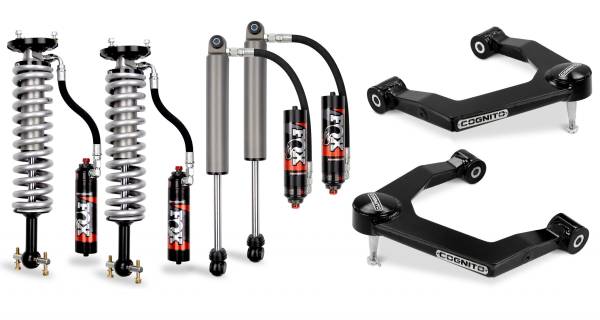 Cognito Motorsports Truck - Cognito 3-Inch Elite Leveling Kit with Fox Elite 2.5 Reservoir Shocks for 19-22 Silverado/Sierra 1500 2WD/4WD - 210-P1006 - Image 1