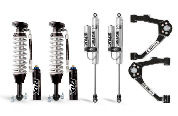 Cognito Motorsports Truck - Cognito 3-Inch Elite Leveling Kit with Fox FSRR Shocks for 07-18 Silverado/Sierra 1500 2WD/4WD With OEM Cast Steel Control Arms - 210-P1012 - Image 1