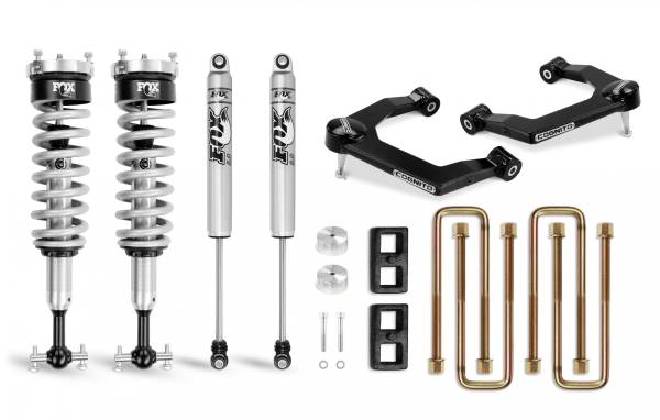 Cognito Motorsports Truck - Cognito 3-Inch Performance Uniball Leveling Lift Kit With Fox PS Coilover 2.0 IFP Shocks for 19-22 Silverado/Sierra 1500 2WD/4WD - 210-P0876 - Image 1