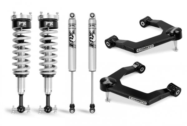 Cognito Motorsports Truck - Cognito 1-Inch Performance Leveling Kit With Fox PS Coilover 2.0 IFP Shocks for 19-22 Silverado Trail Boss/Sierra AT4 1500 4WD - 210-P0885 - Image 1