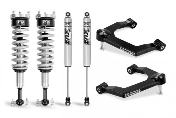 Cognito Motorsports Truck - Cognito 1-Inch Performance Uniball Leveling Kit With Fox PS Coilover 2.0 IFP Shocks for 19-22 Silverado Trail Boss/Sierra AT4 1500 4WD - 210-P0886 - Image 1