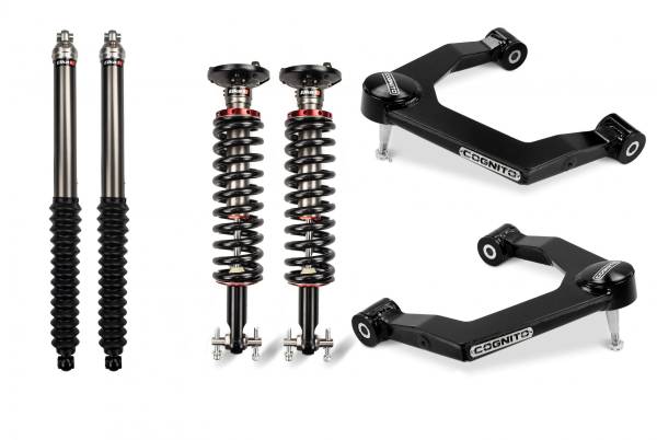 Cognito Motorsports Truck - Cognito 1-Inch Performance Leveling Kit With Elka 2.0 IFP Shocks for 19-22 Silverado Trail Boss/Sierra AT4 1500 4WD - 210-P1140 - Image 1