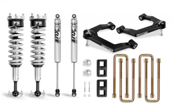 Cognito Motorsports Truck - Cognito 3-Inch Performance Ball Joint Leveling Lift Kit With Fox PS Coilover 2.0 IFP Shocks for 19-22 Silverado/Sierra 1500 2WD/4WD - 210-P0879 - Image 1