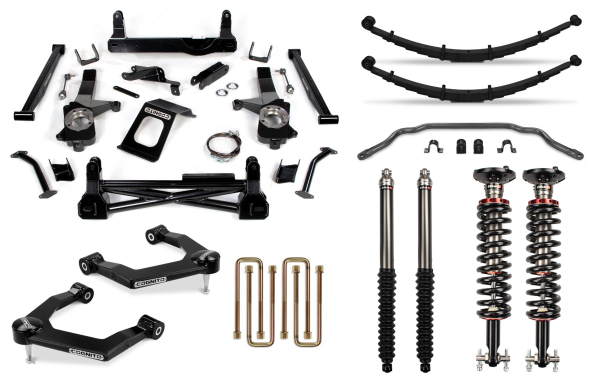 Cognito Motorsports Truck - Cognito 8-Inch Performance Lift Kit with Elka 2.0 IFP Shocks for 19-22 Silverado/Sierra 1500 2WD/ 4WD, including AT4 and Trail Boss - 210-P1150 - Image 1
