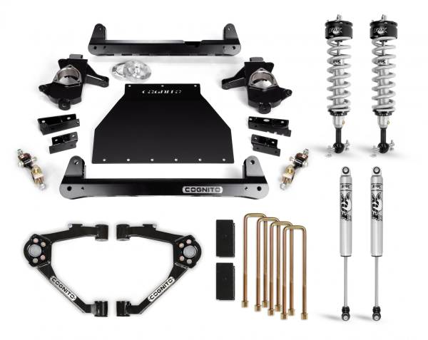 Cognito Motorsports Truck - Cognito 4-Inch Performance Lift Kit With Fox PS IFP 2.0 Shocks for 07-18 Silverado/Sierra 1500 2WD/4WD With OEM Cast Steel Control Arms - 210-P0958 - Image 1