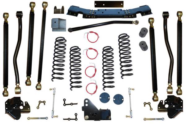 Clayton Off Road - Clayton Off Road Jeep Wrangler 2.5 Inch Pro Series 3 Link Long Arm Lift Kit 07-18 JK - COR-3608225 - Image 1