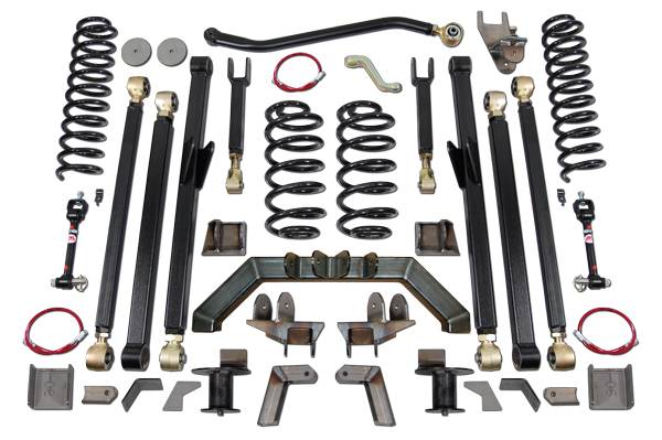 Clayton Off Road - Clayton Off Road Jeep Wrangler 5.5 Inch Long Arm Lift Kit W/Rear 5 Inch Stretch 1997-2006 TJ - COR-3205130 - Image 1