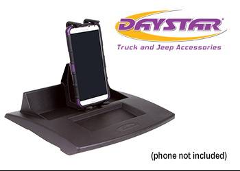 Daystar - Daystar 07-10 Upper Dash Panel W/ Large I Phone and I Phone Plus Mini Pad Mount Black Daystar - KJ71059BK - Image 1