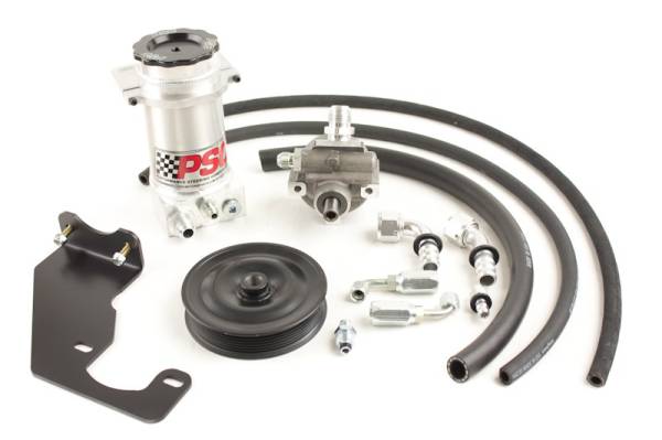 PSC Steering - PSC Steering Power Steering Pump and Remote Reservoir Kit, 2007-18 Jeep JK with HEMI Engine Conversion (7 Rib Pulley) - PK1862 - Image 1