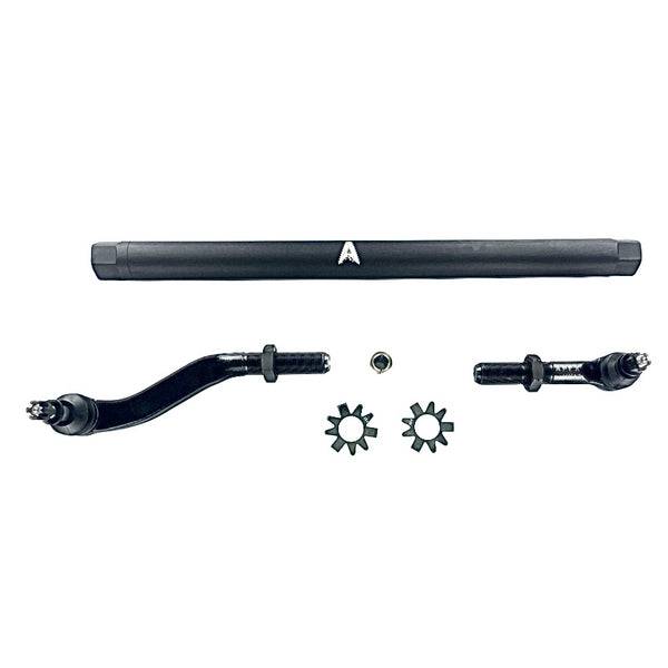 Apex Chassis - Apex Chassis Heavy Duty 2.5 Ton No Flip Drag Link Assembly in Black Anodized Aluminum Fits: 19-22 Jeep Gladiator JT 18-22 Jeep Wrangler JL/JLU. Note: This NO-FLIP kit fits a Dana 44 & Dana 30 axles with a lift of 4.5 inches or less - KIT124 - Image 1